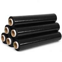 STRETCH FILM ΜΑΥΡΟ 1.6kg (300gr core) 50cm  23mic  ΚΙΒΩΤΙΟ 6τμχ
